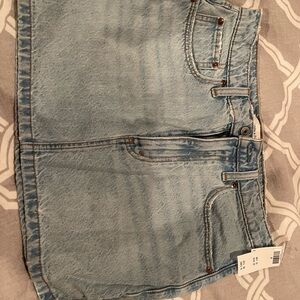 Light Blue Denim Skirt